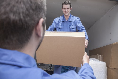 Removal team helping with a house move in Chislehurst