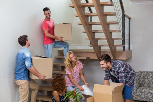 House moving team preparing furniture for a move in Chislehurst
