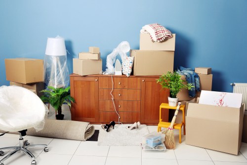 Movers loading household items for a Chislehurst home move