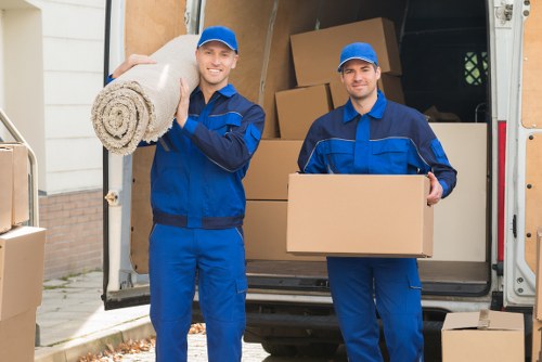Residential removals vehicle in a Chislehurst street