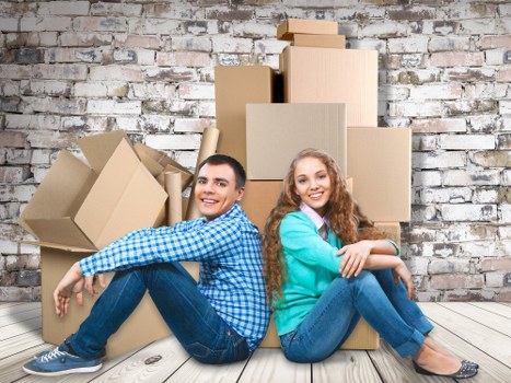 Local movers preparing boxes in a Chislehurst residential property