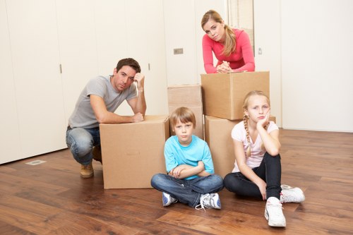Local Chislehurst moving service handling furniture with care