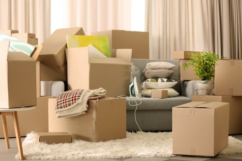 Local moving van loading furniture for a Chislehurst relocation
