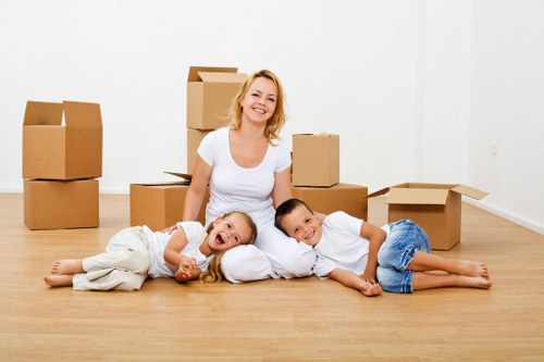 Loading furniture into a removal van for a Chislehurst move
