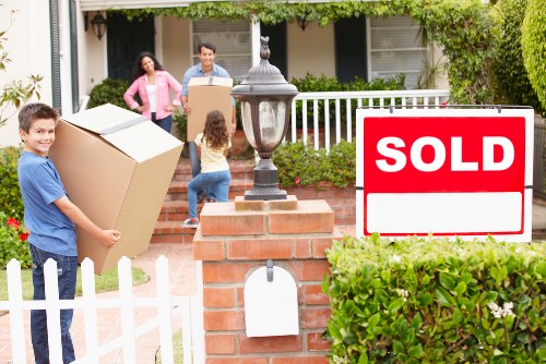 Packed moving boxes and home removal preparation in Chislehurst